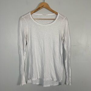 Marine layer white thin long sleeve size small